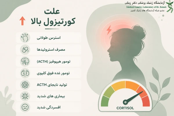 علت کورتیزول بالا